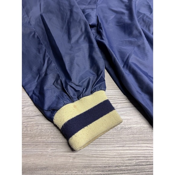 Vintage 70s 80s University of Michigan 1/4 Zip Windbreaker Jacket Size XL Logo 7 - Picture 8 of 10